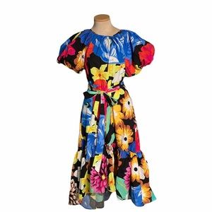 CJR Target Floral Puff Sleeve Dress Size S  NWOT